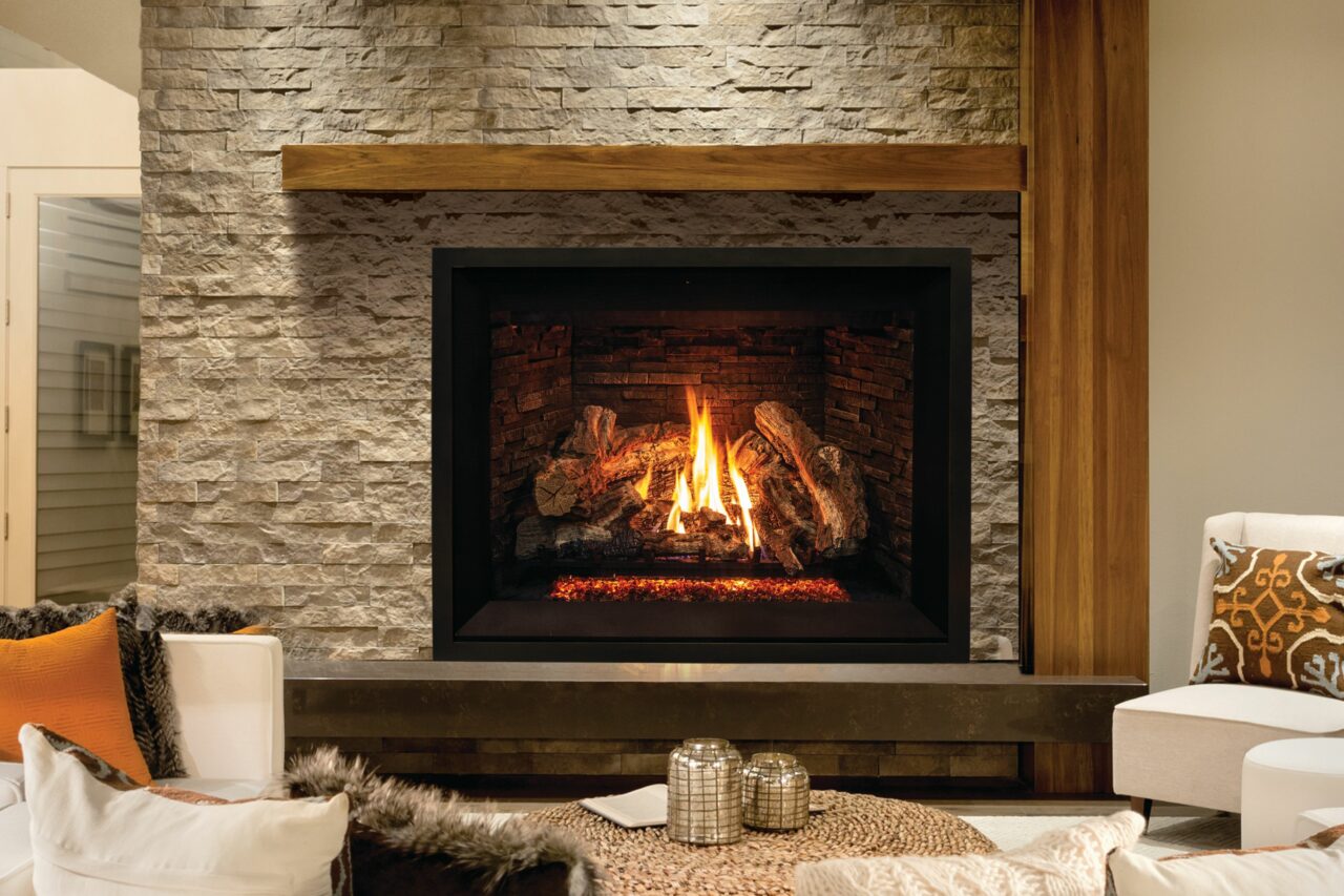 Enviro G50 w/ Traditional Logs & Ledgestone Liner